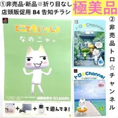 【非売品・新品※折り目なし】どこでもいっしょ販促用B4告知チラシ＆カタログ計3点