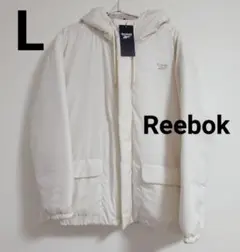 Reebok リーボック 中綿 パーカー ダウンジャケット ホワイト 白 L