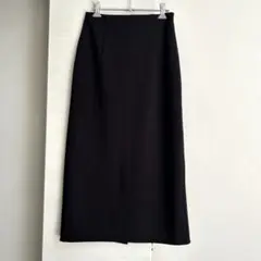 UNIQLO (ユニクロ) ストレッチダブルフェイスナロースカート M 黒