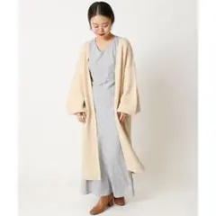 美品★ユーバイスピック&スパン シャギーロングカーディガン 定価17,600円のサムネイル