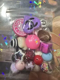 ビーズセット 多色 約30個入り　23