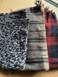 ウールマフラー3点セット