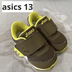 アシックス スクスク アイダホ ベビー 恐竜 カーキ asics