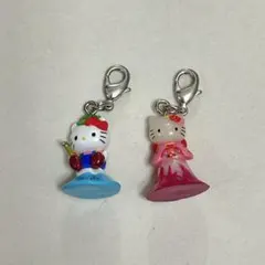 富士山 赤富士 ご当地 キティちゃん チャーム まとめ売り 当時物 レア レトロ