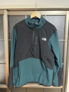 THE NORTH FACE フリースジャケット XL ブラック/エメラルド
