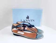 ランバン サンダル 黒 未使用 36 23cmのサムネイル