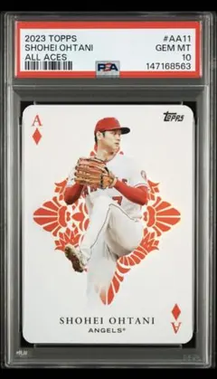 極美品 PSA10 大谷翔平 トランプ型インサート All Aces Topps - メルカリ