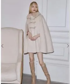 eimy istoire ダッフルマントコート アイボリー