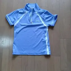Kaepa レディース M ハーフジップシャツ 青