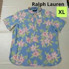 美品◎ラルフローレン アロハシャツ オープンカラー 浴衣柄 M位 水色ピンク 美品◎ラルフローレン アロハシャツ オープンカラー 浴衣柄 M位 水色