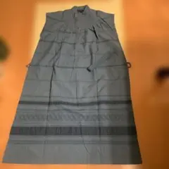 ノースリーブ ワンピース 綿100% 日本製