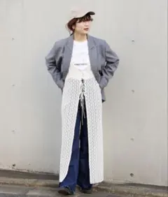 OUTDOOR PRODUCTS ストレッチレーススリップキャミワンピース