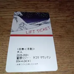 2026年最新】ネコママウンテン リフト券の人気アイテム - メルカリ