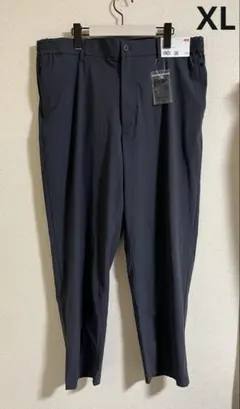 新品　UNIQLO ウルトラストレッチパンツ　ダークグレ　XLサイズ　メンズ