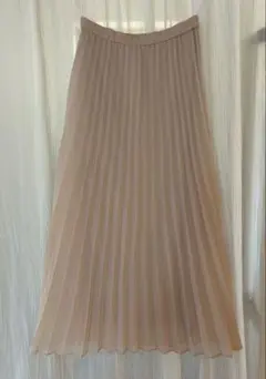 UNIQLO 淡いピンク プリーツロングスカート S