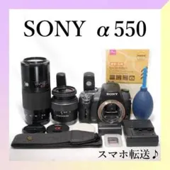 届いたらすぐ撮影可能✨SONY α550✨ダブルレンズ✨スマホ転送✨高画質 届いたらすぐ撮影可能✨SONY α550✨ダブルレンズ✨スマホ転送✨高画質