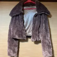 フェイクファー　ショート丈　ジャケット