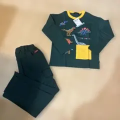 【新品】moujonjon 恐竜　長袖カットソー ズボン　セットアップ　120