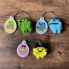 たまごっち ドットフィギュアチャーム ガチャ 3種セットキーホルダー　まめっち