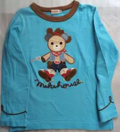 ミキハウス 水色 Tシャツ 120cm