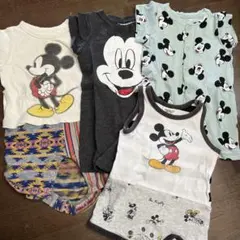 ミッキー４枚セット　ロンパースH&M ブリーズ