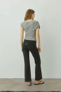alexia stamターンアップウエストパンツ BLACK 新品S sizeのサムネイル