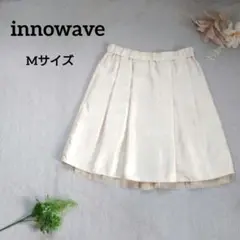 innowave◇イノウェーブ チュール付 タックフレアスカート アイボリー Mのサムネイル
