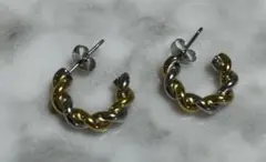 ®*！様 シルバー　ゴールド　ミックス　フープ　ピアス