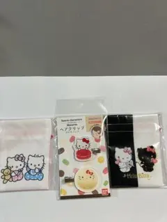 ハローキティ ヘアクリップ ＆巾着袋セット