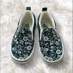 美品♥バンズ VANS ペイズリー柄 バンダナ柄 スリッポン 16cm