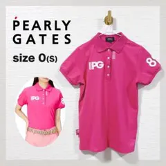 【超美品】パーリーゲイツ ポロシャツ ピンク ゴルフ ゴルフウェア レディース
