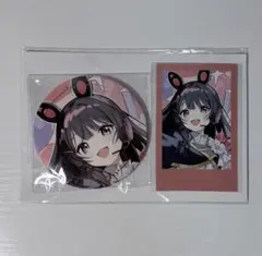 にじさんじ 月ノ美兎　誕生日グッズ2025 箔押し缶バッジ＆チェキ風カード