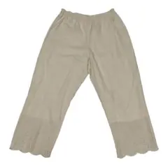 サマンサモスモス 刺繍入りクリーム色パンツ　ペチパンツ