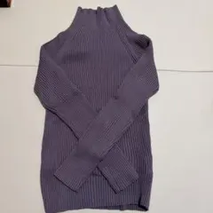 SENSE OF PLACEパープル ハイネックセーター