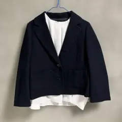 ラメつきジャケット　ネイビーのサムネイル