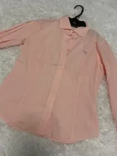 Burberrys BLUE LABEL シャツ 38 ピンク ホース刺繍　綿