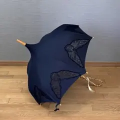 日傘　パゴダ　刺繍　黒　京都肩傘協組のサムネイル