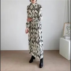 ワンピース フォーマル レディース 長袖 シフォン 韓国 入学式