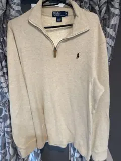 Polo by Ralph Lauren ベージュ ジップアップ トレーナー M