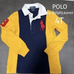 Polo by Ralph Lauren 長袖　襟付き　ネイビー/イエロー　4T
