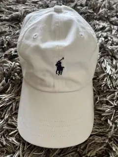 【入手困難・新品タグ付】 NY本店購入ポロラルフローレン白色ユニセックスCAP