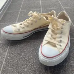 ALL STAR クリーム色 ローカットスニーカー