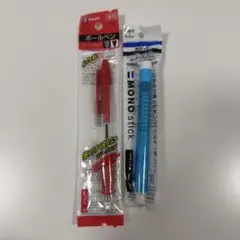 PILOT ボールペン & Tombow MONO Stick 消しゴムのサムネイル