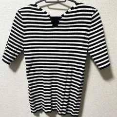 半袖 トップス リブニット Te chichi