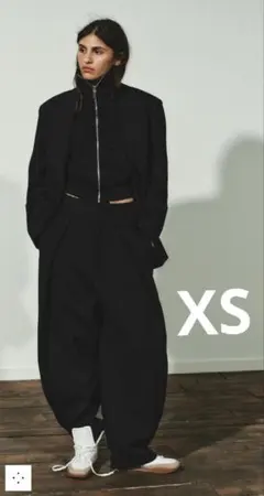 ZARA♡今期新作バルーンプリーツパンツ♡XS♡ザラ黒