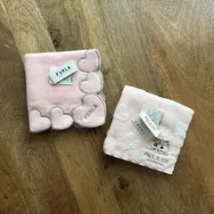 新品未使用品【FURLA】【PAUL & JOE】（訳あり）タオルハンカチSET