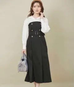 31 Sons de mode トレンチ風シャツドッキングベアワンピース