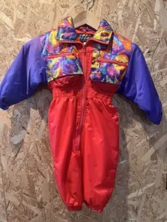 美品 レトロ スキーウェア ベビー 80