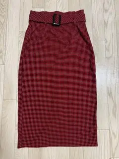 ZARA チェック柄タイトスカート