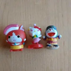 妖怪ウォッチ ハローキティ ドラえもん ミニフィギュア 3体セットのサムネイル